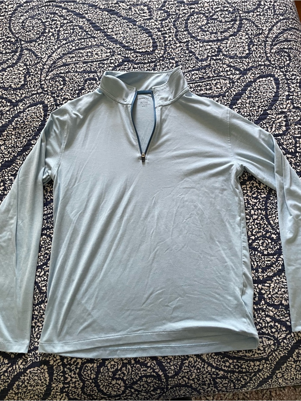 Crewcuts Light Blue Active Quarter-Zip Pullover